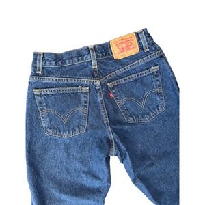 Levis Y2K 550 MomnJeans Womens Classic Relaxed Fit Tapered Leg Blue Denim Size 8